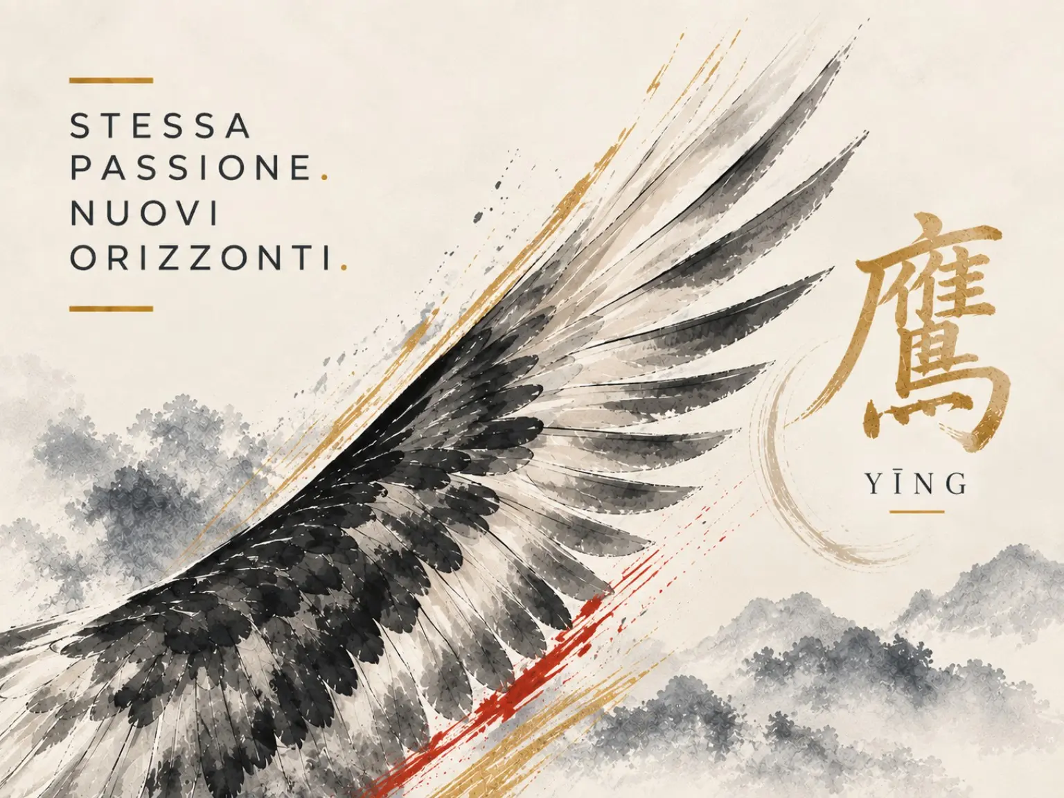 Yīng, aquila: simbolo di visione, concentrazione e determinazione.
